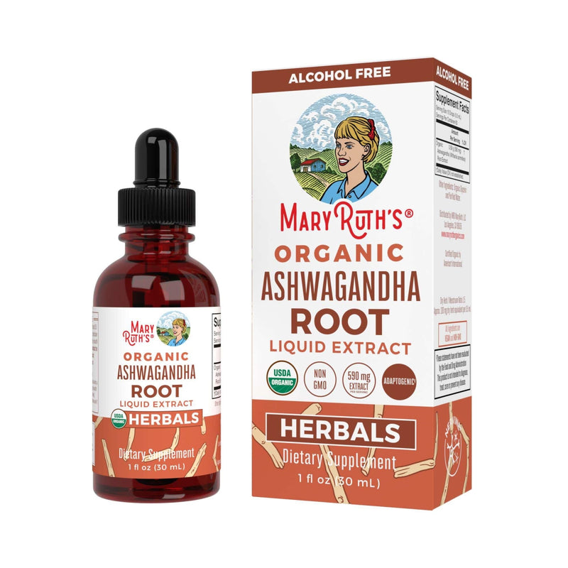 Mary Ruth's Organic Ashwagandha Root Liquid Drops | Adaptogen 30 mL