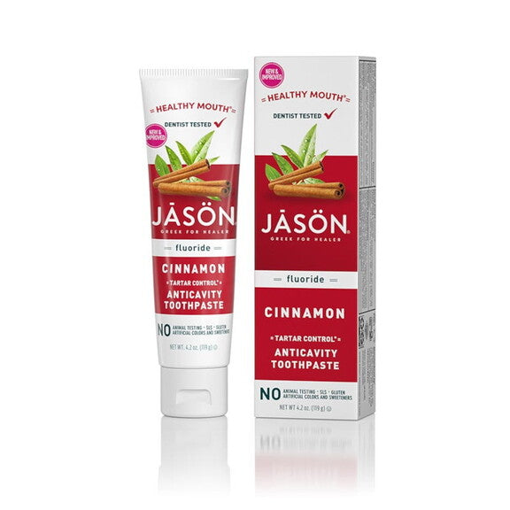 Jason Cinnamon Tootpaste With Fluor 4.2oz