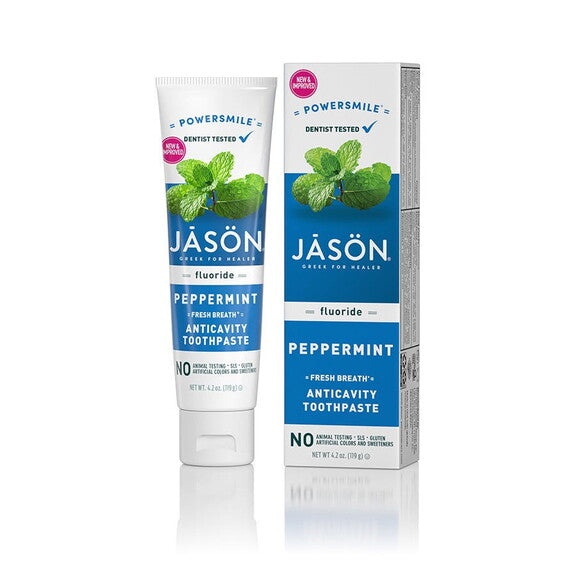 Jason Peppermint Tootpaste With Fluor 4.2oz