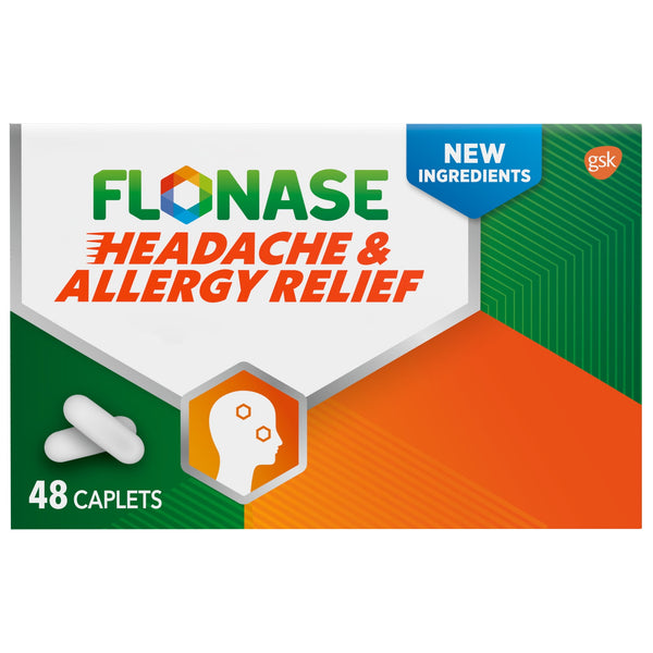 Flonase Headache & Allergy Relief Caplets 48ct