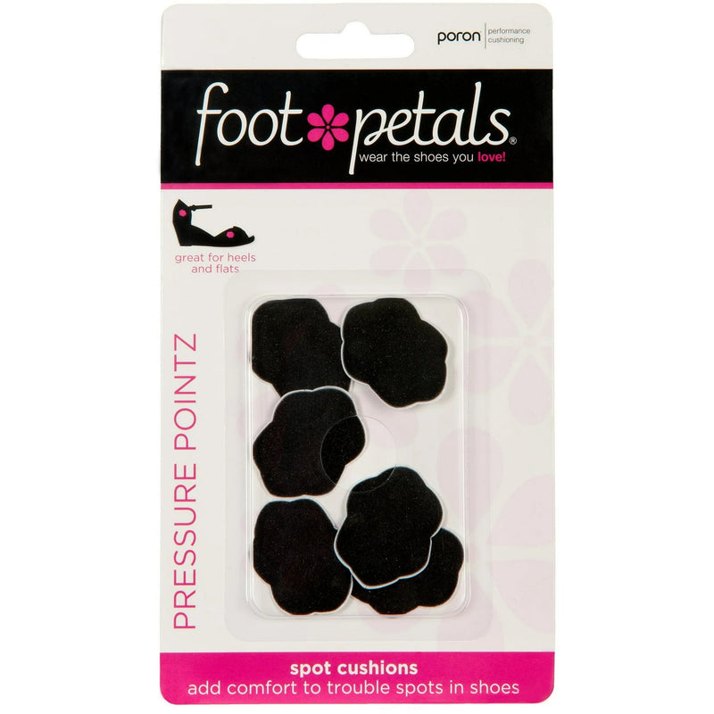 Foot Petals Pressure Pointz Black 3ct