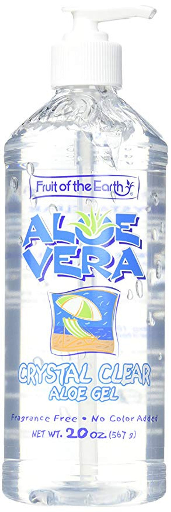 FRUIT OF THE EARTH ALOE VERA CRYSTAL GEL 20 Oz
