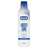 Oral-B Mouth Sore Oral Rinse  Soothing Mint Flavor  475 ml (16 fl oz)