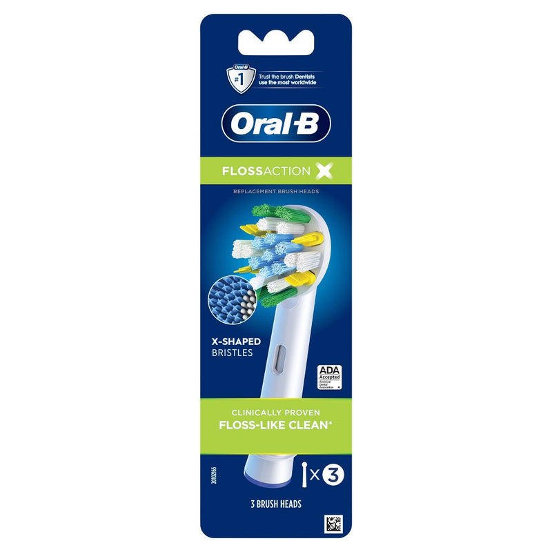 Oral-B Floss Action X-Filament Replacement Brush Heads - 3ct