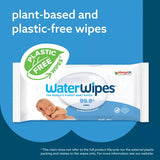 WaterWipes Plastic-Free Original Unscented 99.9% Water Based Baby Wipes