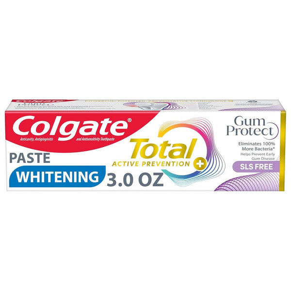 Colgate Total Active Prevention Gum Protect Whitening Toothpaste - Mint - 3.0oz