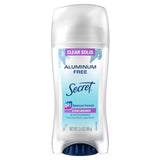SECRET ALUMINUM FREE CLEAR LAVENDER DEODORANT 2.4 Oz
