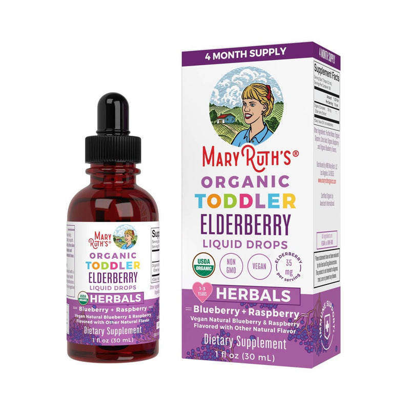 Mary Ruth's Organics Liquid Toddler Vegan Elderberry Drops - 1 fl oz