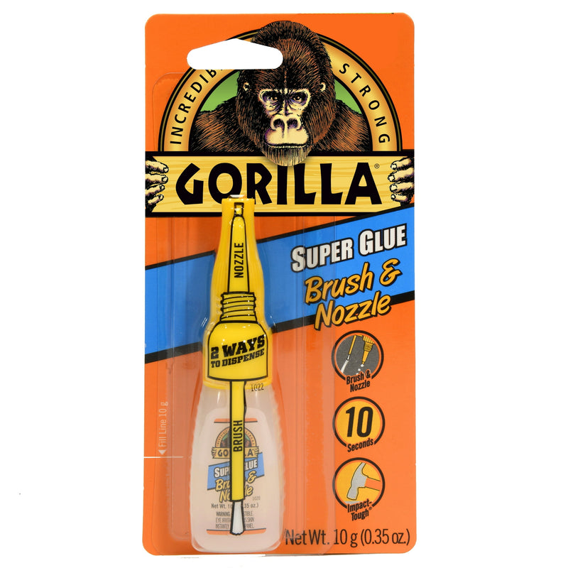 Gorilla Super Glue Brush & Nozzle 10g