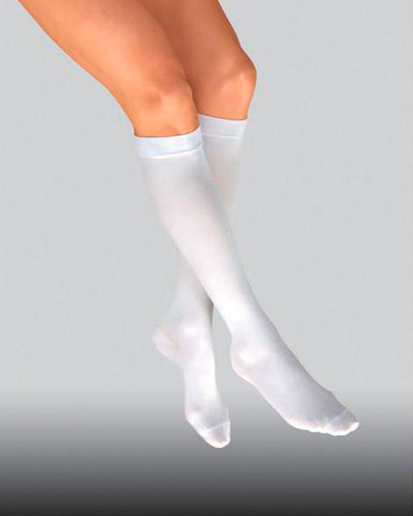 Activa Anti Embolism Stockings Knee High Closed Toe 18mmHg White Small