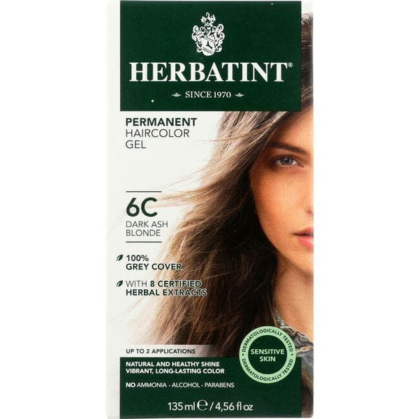 Herbatint Permanent Hair Color Dark Ash Blonde 6C 4.5Oz