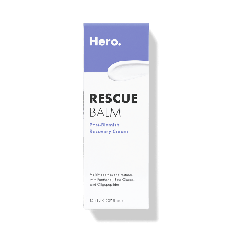 Hero Rescue Balm Post Blemish Recovery Cream for Dry Red-Looking Skin 0.5oz