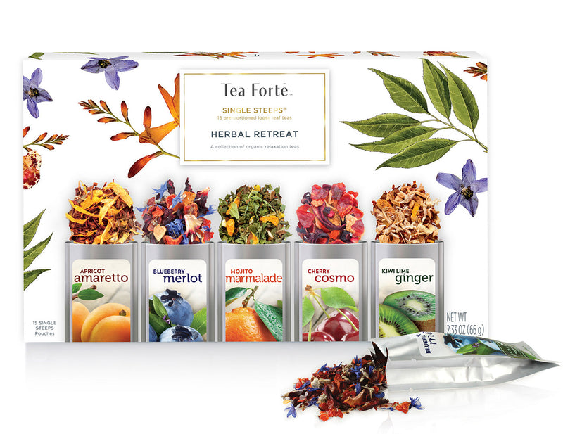 Tea Forte Single Steeps Herbal Retreat 15 Pouches