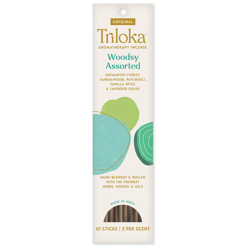 Triloka Incense Woodsy Assorted 10ct