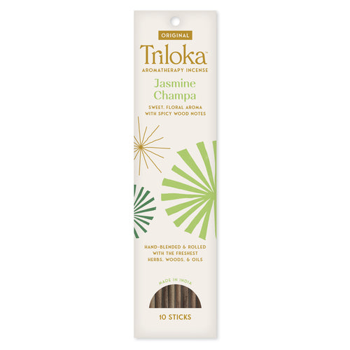 Triloka Incense Jasmine Champa 10ct