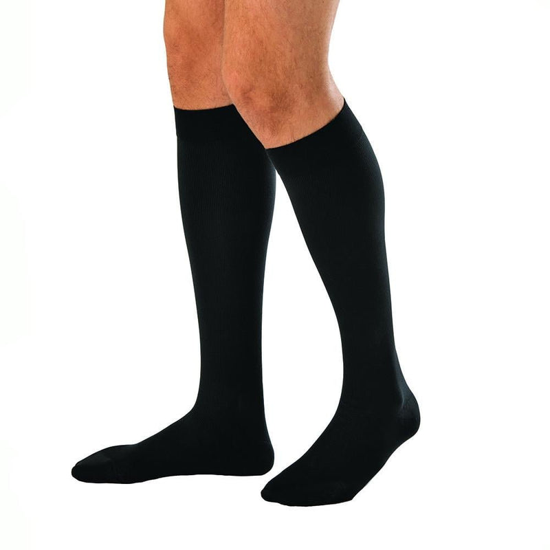 Jobst For Men Ambition Knee Highs w/Softfit Technology 30-40 mmHg Black Size 5