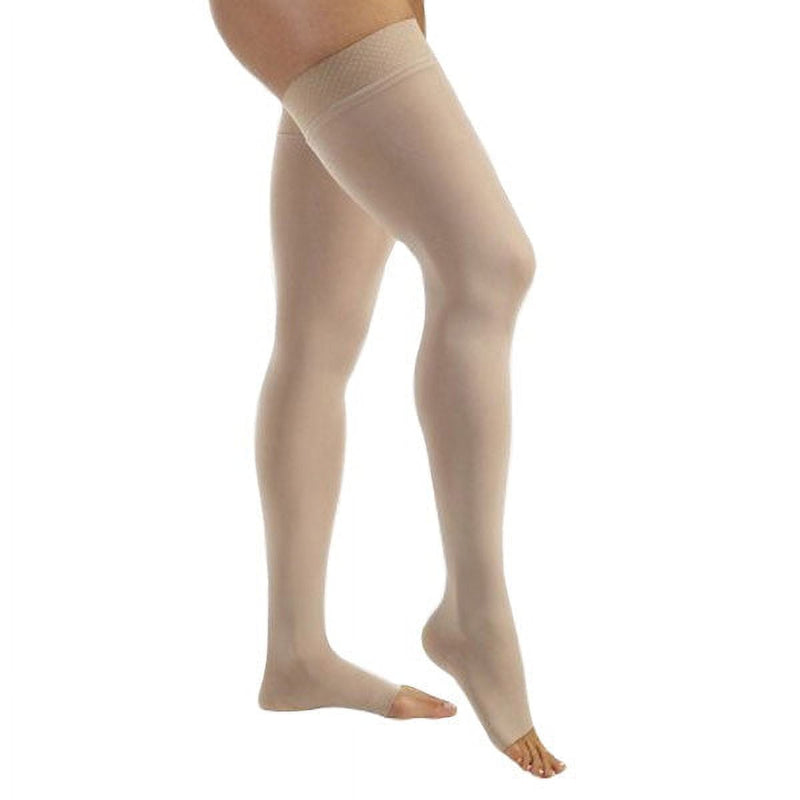 Jobst Relief Thigh High Dot Band Open Toe  15-20 Beige XL