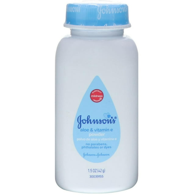 Johnson & Johnson Baby Powder Aloe & Vit E. 1.5oz