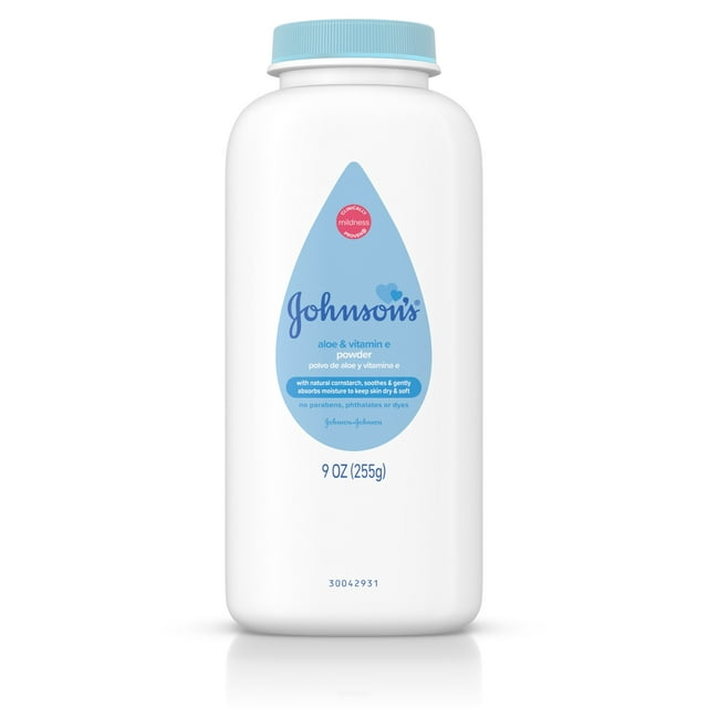 Johnsons Baby Powder con aloe y vitamina E 9oz