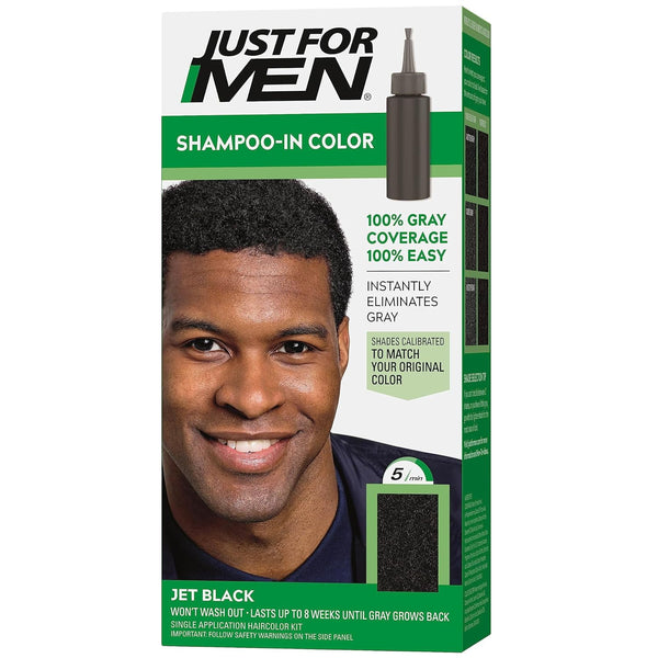 Just For Men Shampoo In Color Hair Dye Jet Black H-60