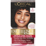 Loreal Excellence Creme Permanent Hair Color 3 Natural Black