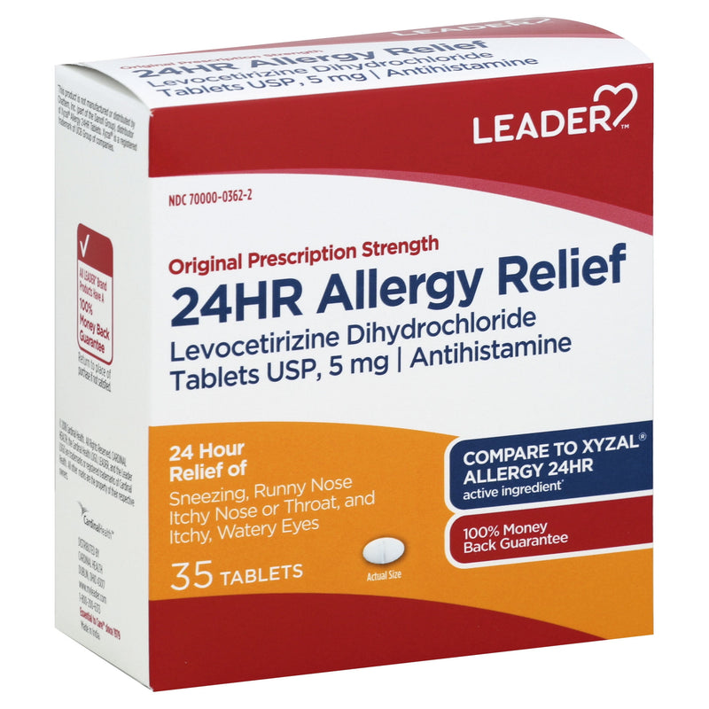 Leader 24hr Allergy Relief Tablets 35ct