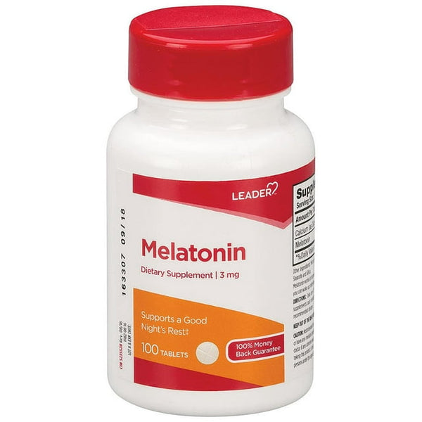 Líder Melatonin Naranja Tabletas 100ct