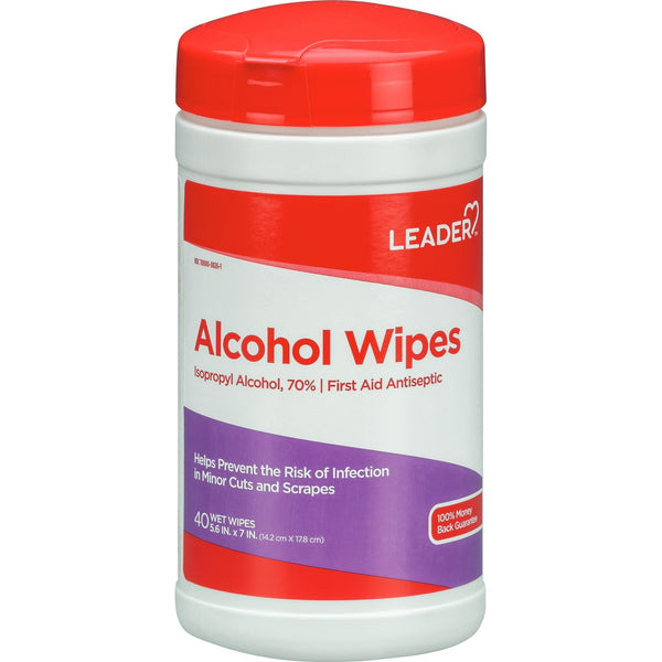 Leader Alcohol Wipes Antiseptic 40ct