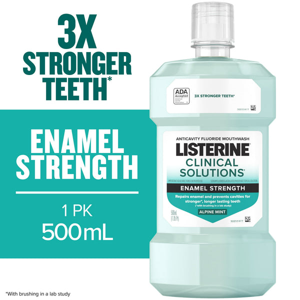 Listerine Enamel Strength Anticavity Fluoride Mint Mouthwash 1lt