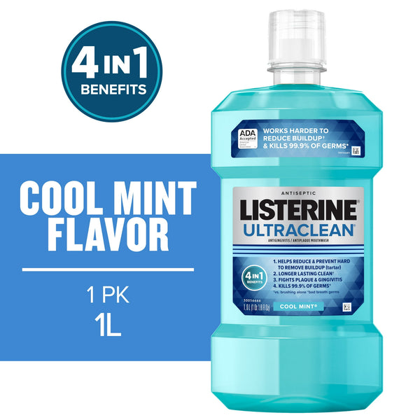 Listerine Ultraclean Mouthwash 1L