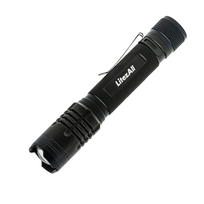 Promier LitezAll 1000 Lumen Tactical Flashlight Rechargeable (Recarga Celulares & Tabletas)