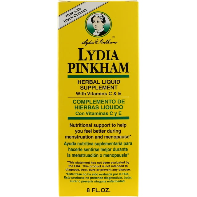 Lydia Pinkham Suplemento Líquido Herbal Vitamina C&E 8 oz
