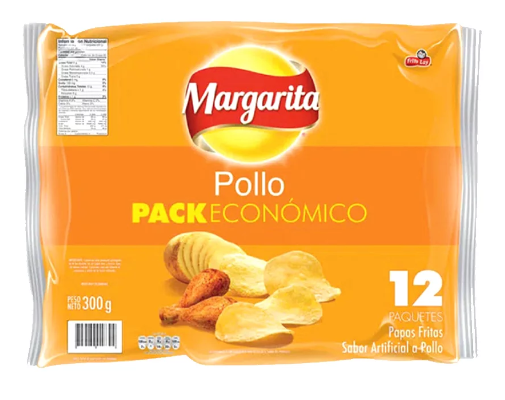 Pepsico Margarita Pollo Papas 12 Packs 25gr