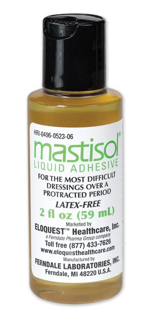 Adhesivo líquido de mastisol para aderezo 2 oz
