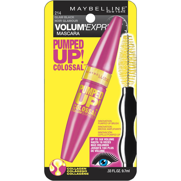 Maybelline Volum Express Pumped Up Colossal Washable Mascara 0.33oz