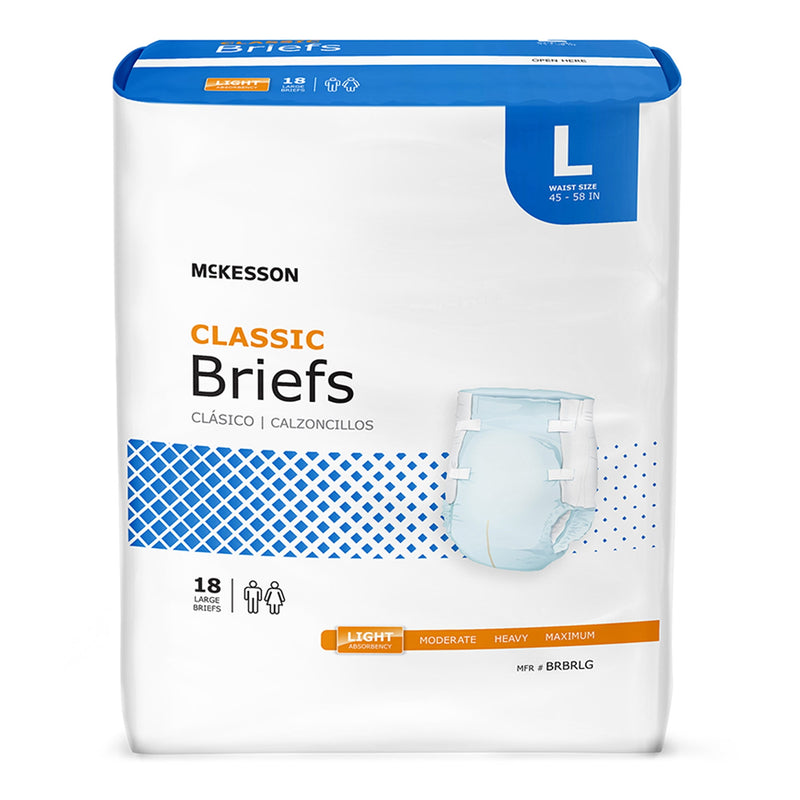 McKesson Classic Briefs Light Absorbency Large 18ct