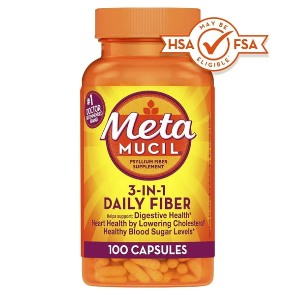 Metamucil Heart Digestive Capsules 100ct
