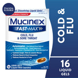 Mucinex Fast-Max Cold Flu & Sore Throat Caplets 16ct