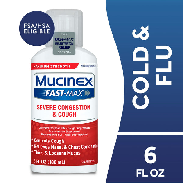 Mucinex Fast-Max Severe Congestion & Cough  6oz