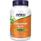 Now Cinnamon Bark 600 mg Capsules 120ct