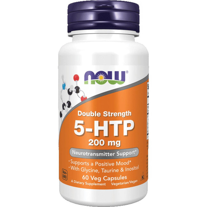 Now 5-HTP Tyrosine 200mg 60 Vegetable Capsules