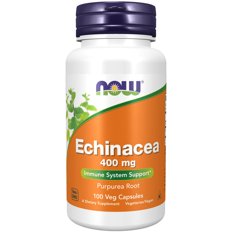 Now Echinacea 400mg 100 Vegetable Capsules