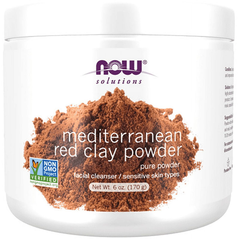 Now Mediterranean Red Clay Facial Detox Powder 6 oz
