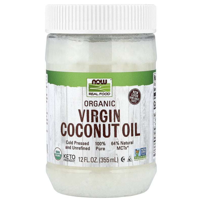 Now Virgin Coconut Oil Organic 12oz