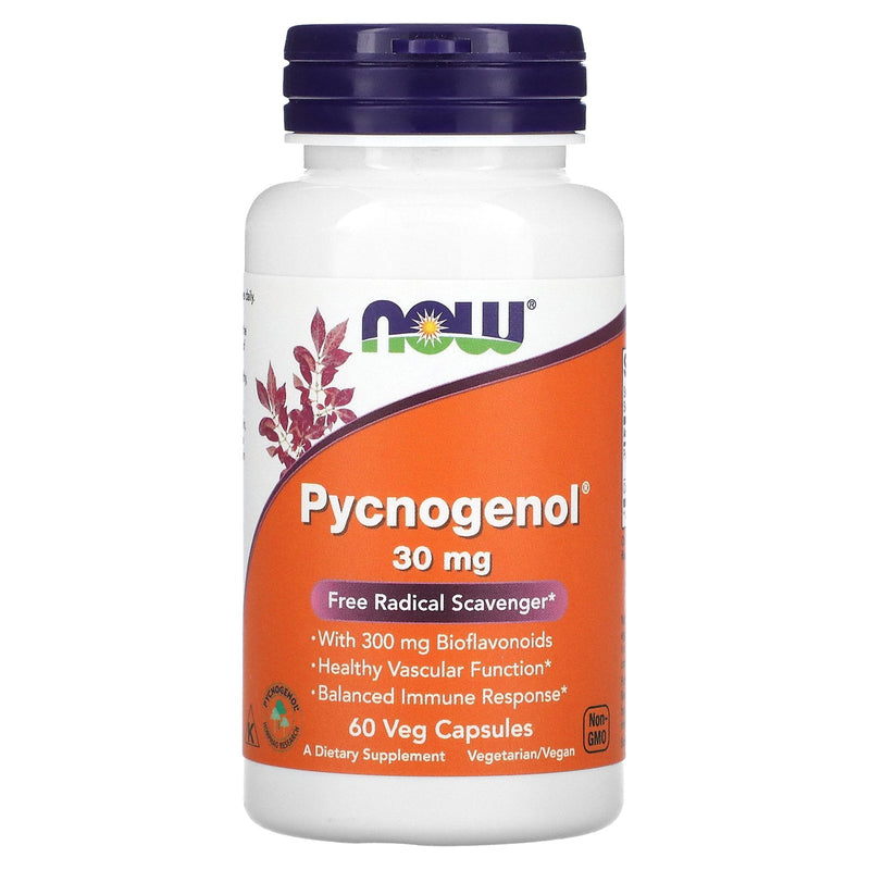 Now Pycnogenol 30 mg Vegetable Capsules