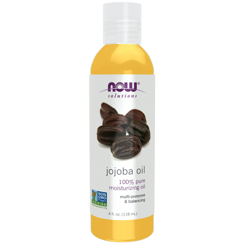 Now Jojoba Oil For Skin Hair & Body 4oz