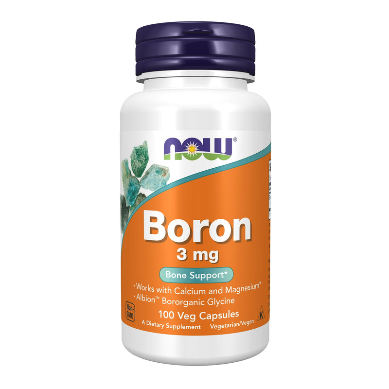 Now Boron 3mg Vegetable Capsules 100ct