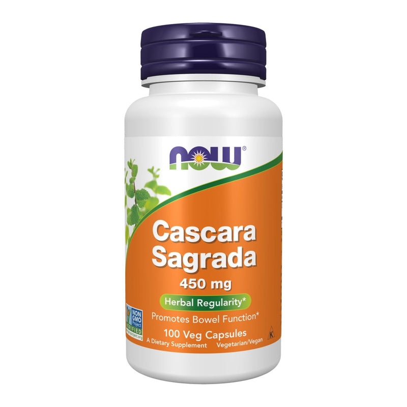 Now Cascara Sagrada 450mg 100 Capsules