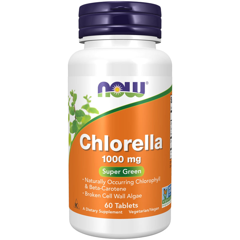 Now Chlorella 1000mg 60 Tablets