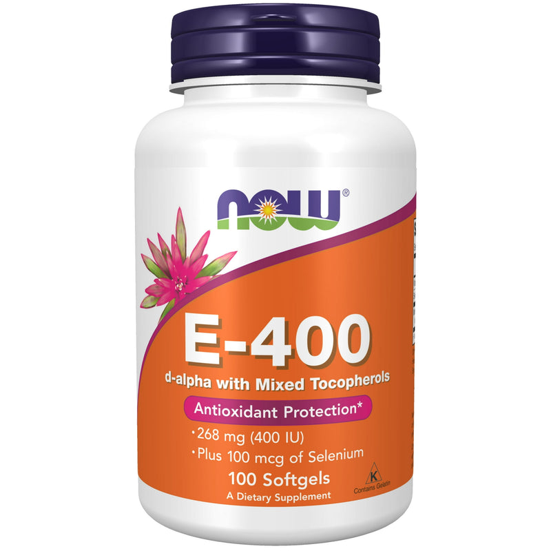 Now E-400 Mixed + Selenium 100 Softgels